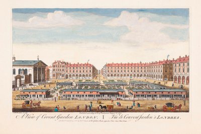 Una vista de Covent Garden, Londres de Thomas (after) Bowles