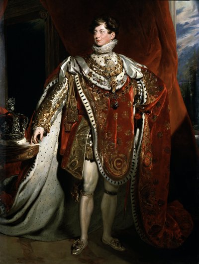 Retrato del Rey de Inglaterra Jorge IV (detalle) de Thomas (after) Lawrence
