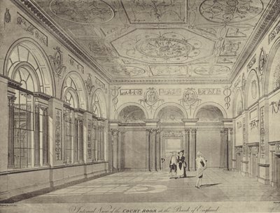 La Sala del Tribunal, Banco de Inglaterra de Thomas (after) Malton
