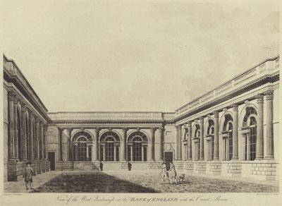 El Patio del Jardín, Banco de Inglaterra de Thomas (after) Malton