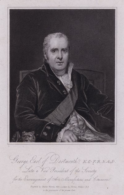 George Legge, tercer conde de Dartmouth, político y diputado británico de Thomas (after) Phillips