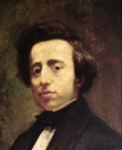 Retrato de Frédéric Chopin (1810-49) de Thomas (attr. to) Couture