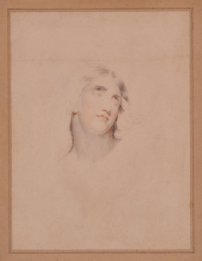 Cabeza de un joven en éxtasis de Thomas (attr. to) Lawrence