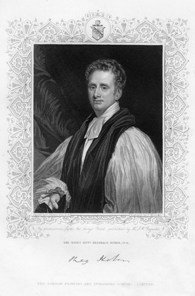 Reginald Heber 1783-1826, Obispo de Calcuta, siglo XIX de Thomas A. Woolnoth