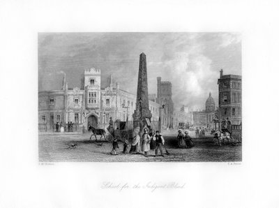 Escuela para Ciegos Indigentes, Southwark, Londres, siglo XIX de Thomas Abel Prior