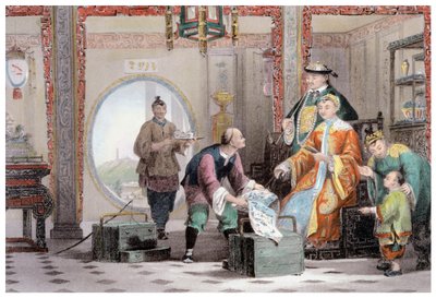 Apartamento en la casa de un mandarín, cerca de Nanking, China de Thomas Allom
