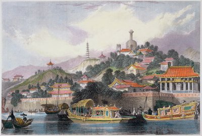 Jardín del Palacio Imperial, Pekín, China, 1843 de Thomas Allom
