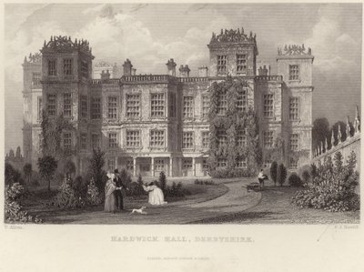 Hardwick Hall en Derbyshire de Thomas Allom