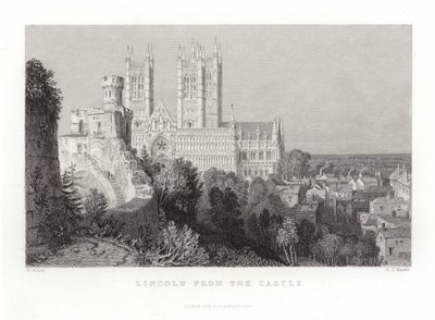 Lincoln desde el Castillo de Thomas Allom