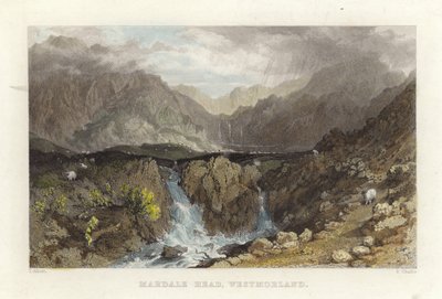 Mardale Head, Westmoreland de Thomas Allom