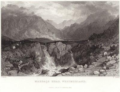 Mardale Head en Westmorland de Thomas Allom