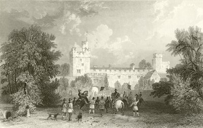 Castillo de Naworth, Cumberland de Thomas Allom