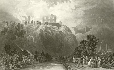 Castillo de Nottingham de Thomas Allom