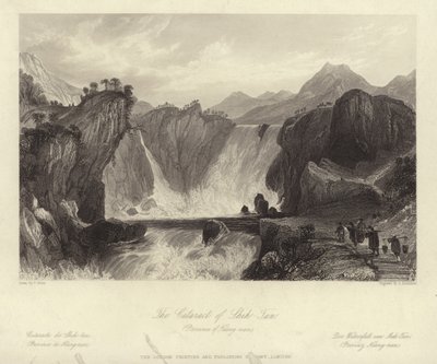 La catarata de Shih Tan de Thomas Allom