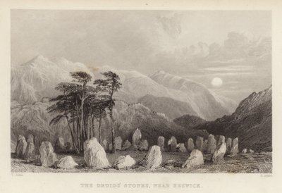 La Piedra de los Druidas cerca de Keswick de Thomas Allom