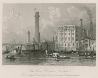 La Cervecería Lion en Lambeth de Thomas Allom