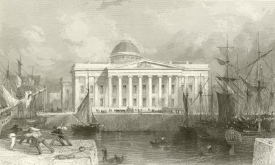 La nueva aduana, Liverpool de Thomas Allom