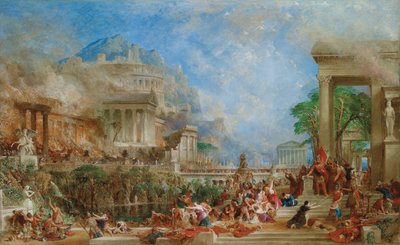 El saqueo de Corinto, 1870 de Thomas Allom