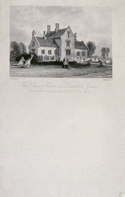La Casa de la Escuela en Dunsfold Green, Surrey de Thomas Allom