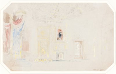 La Sala del Trono en Fontainebleau de Thomas Allom