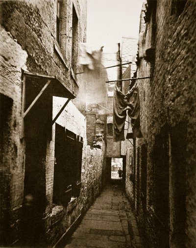 Callejón, 101 High Street, Glasgow, c.1878 de Thomas Annan