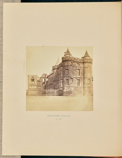 Palacio de Holyrood de Thomas Annan