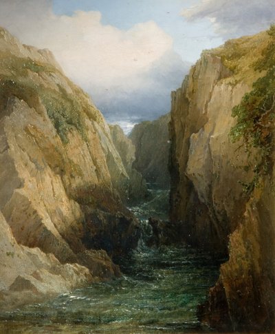 Garganta y río en Irlanda de Thomas Baker