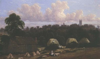 Escena de cosecha de Thomas Baker