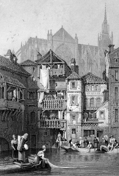 Vista en Metz, norte de Francia, siglo XIX de Thomas Barber