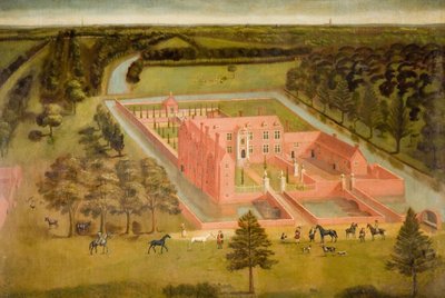 Vista de Perry Hall cerca de Birmingham, 1730 de Thomas Bardwell