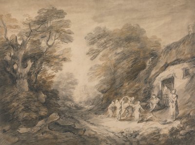 La puerta de la cabaña de Thomas Barker