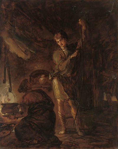 Escenas de "The Task" de William Cowper, un Niño Tensando un Arco, 1785 de Thomas Barker of Bath