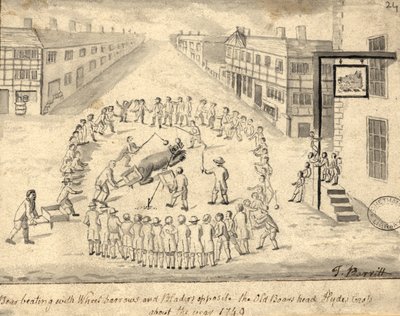 Pelea de osos, Manchester, 1819 de Thomas Barritt