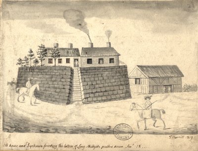 Vieja Casa de Tintes y Casa de Tintes, Manchester, 1819 de Thomas Barritt