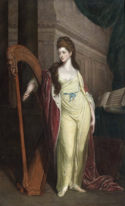 Retrato de Elizabeth, Baronesa Craven (1750-1828), luego Margravina de Brandeburgo-Ansbach de Thomas Beach
