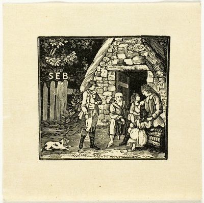 Ilustración de libro de Thomas Bewick