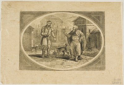 Fábula: Un hombre mordido por un perro de Thomas Bewick
