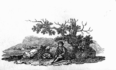 Hombre Sentado junto a un Árbol Raquítico de 