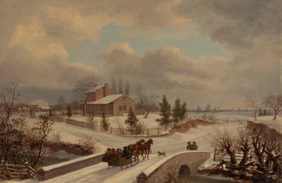 Escena de invierno de Pensilvania de Thomas Birch