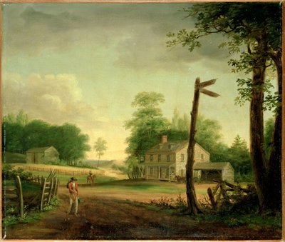 Posada en el camino a Filadelfia de Thomas Birch