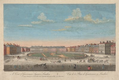 Vista de Grosvenor Square, Londres de Thomas Bowles