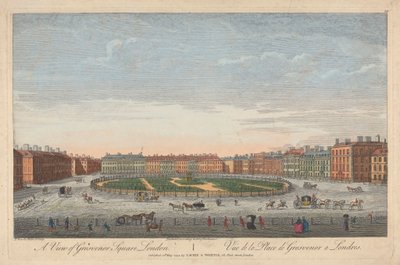 Vista de Grosvenor Square, Londres de Thomas Bowles