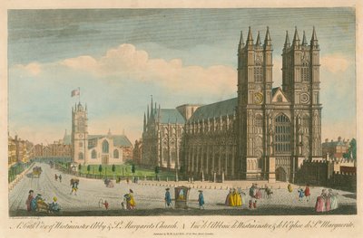Vista sur de la Abadía de Westminster y la Iglesia de St Margaret, Londres de Thomas Bowles
