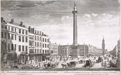 Fish Street Hill, Londres, c1750 de Thomas Bowles