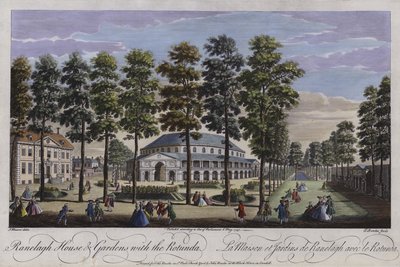 Casa y jardines de Ranelagh con la Rotonda, Londres, 1745 de Thomas Bowles