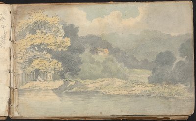 Álbum de Paisajes y Figuras: Paisaje cerca de St. Albans de Thomas Bradshaw