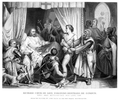 El rey Ricardo I perdonando a Bertrannd De Gurdun de Thomas Brown