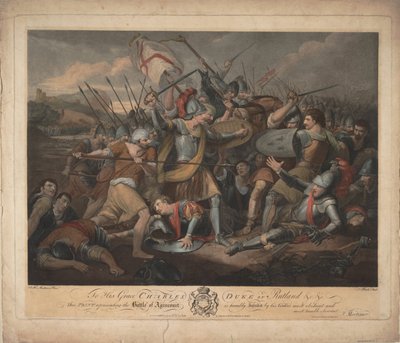 La batalla de Agincourt el 25 de octubre de 1415, 1783 de Thomas Burke
