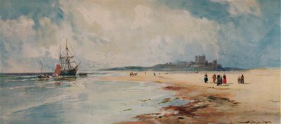 Castillo de Bamborough, 1892, 1935 de Thomas Bush Hardy