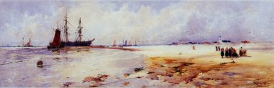 Pescadores en las arenas de Katwyk de Thomas Bush Hardy
